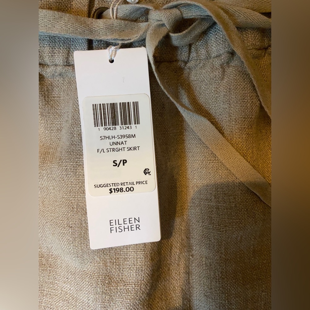 NWT Eileen fisher organic linen skirt